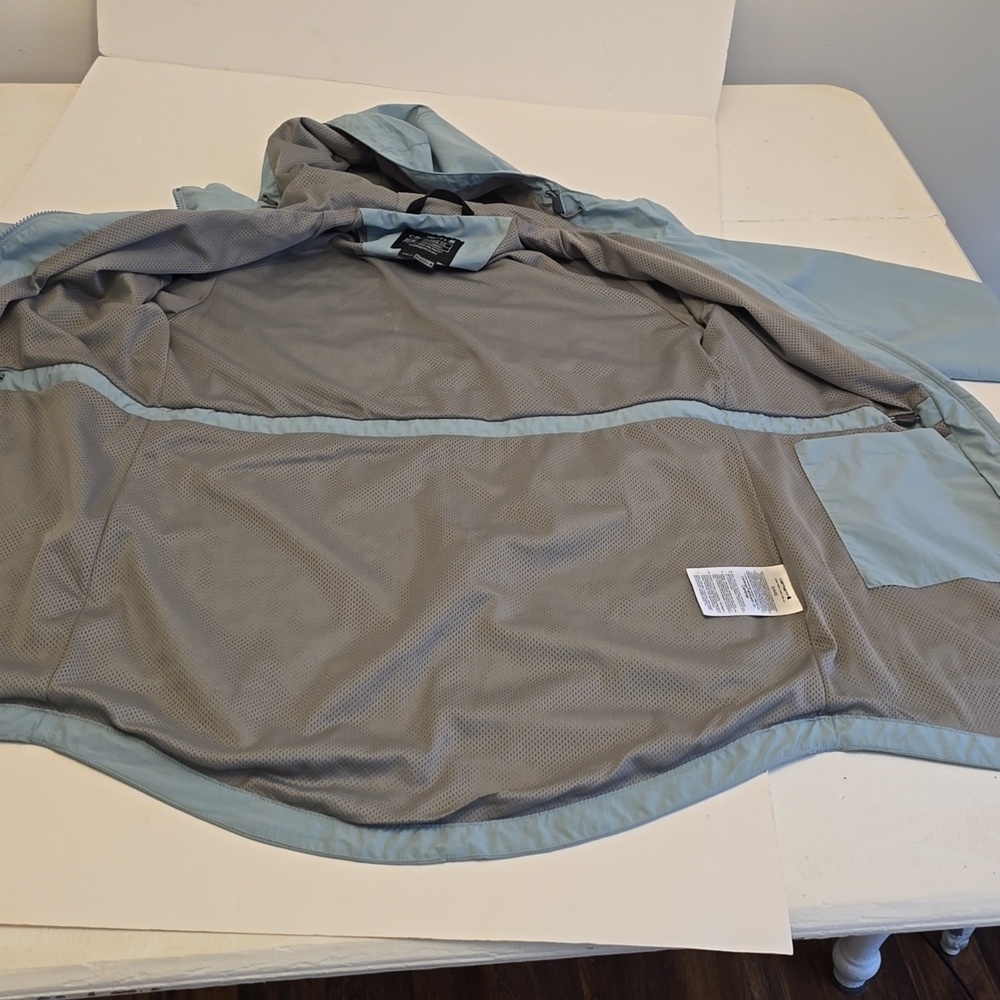 Carhartt Women's Raindefender Jacket Hooded Full Zip Blue Surf Size Small 4-6 - Picture 15 of 17